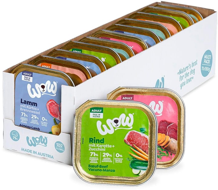 Image of WOW Multipack Adult Schalen 11x150g Nassfutter