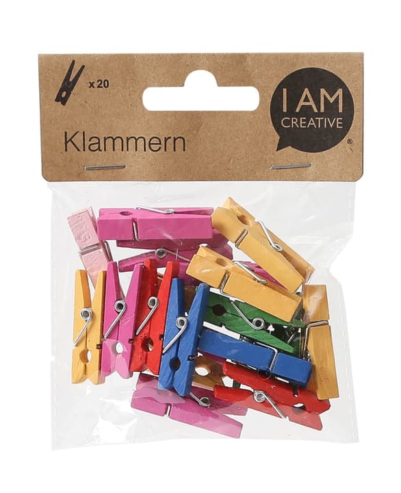 Image of Holzklammern, bunt 20 Stk., 3.5x0.8cm bei Do it + Garden von Migros