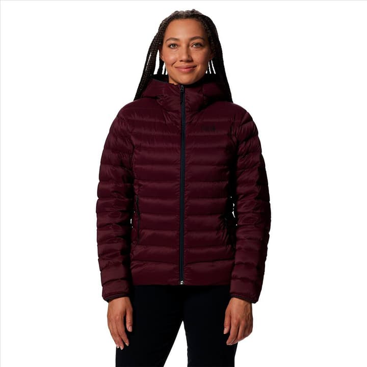 Image of Mountain Hardwear W Deloro™ Down Full Zip Hoody Daunenjacke bordeaux