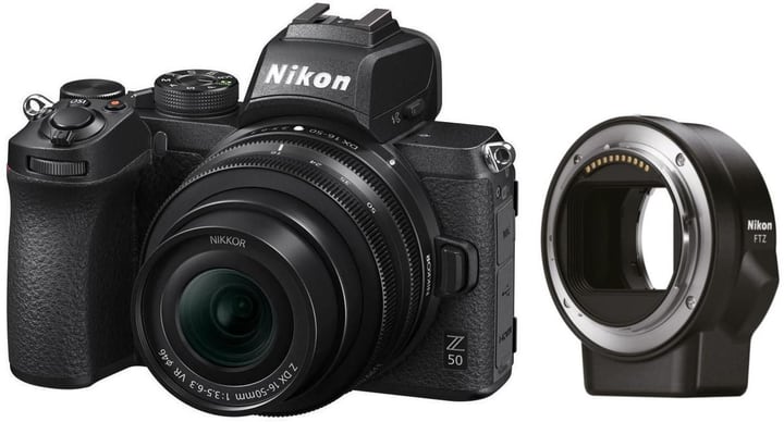 Nikon Z 50 Kit 16-50mm 3,5-6,3 VR DX+FTZ Set appareil photo rhybrid Z 50 Kit 16-50mm 3,5-6,3 VR DX+FTZ Set appareil photo rhybrid Nikon 785300148437 Photo no. 1
