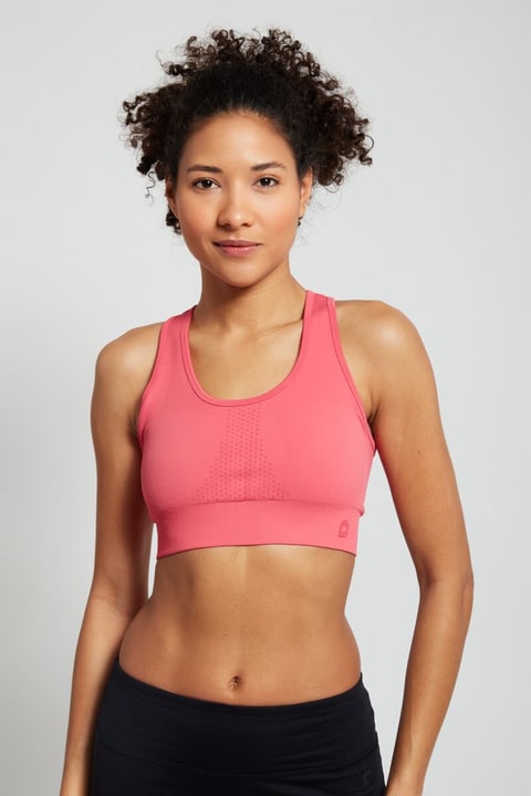 Image of Perform Seamless Bra Medium Sport-BH rosa
