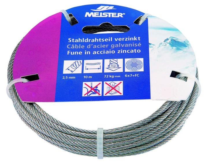 Image of Meister Stahldrahtseil verzinkt Drahtseile