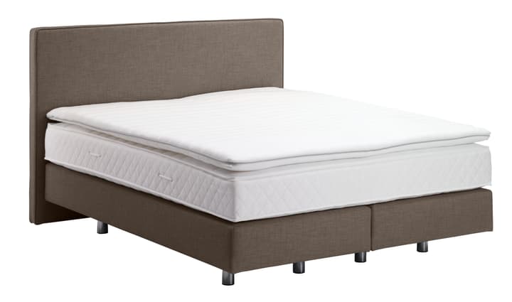NAVIER Lit Boxspring NAVIER Lit Boxspring 403460400000 Couleur Gris taupe Dimensions L: 160.0 cm x P: 200.0 cm Photo no. 1