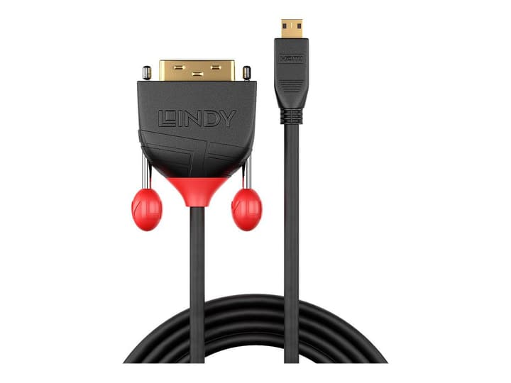 LINDY Micro HDMI - DVI Kabel, Black Line 3m Kabel Micro HDMI - DVI Kabel, Black Line 3m Kabel LINDY 785300141581 Bild Nr. 1