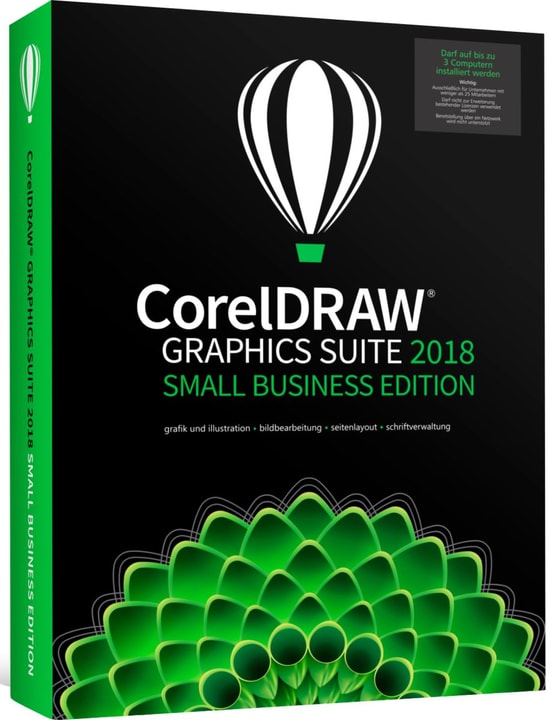 Corel DRAW® Graphics Suite 2018 Small Business Edition (D) DRAW® Graphics Suite 2018 Small Business Edition (D) Corel 785300137701 Bild Nr. 1