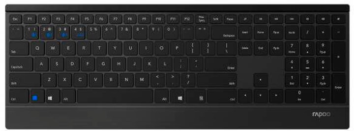Rapoo E9500M Multimode Clavier E9500M Multimode Clavier Rapoo 785300146050 Photo no. 1