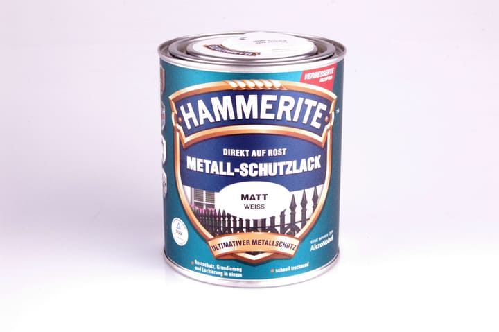 Image of Hammerite Metallschutzlack matt weiss 750 ml