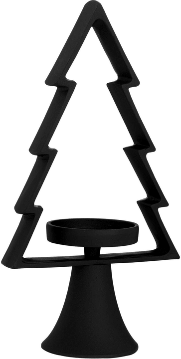 Image of Eglo Kerzenhalter Tanne Mukayle 34 cm Aluminium, L 170, B 95, H 340, Schwarz Windlicht