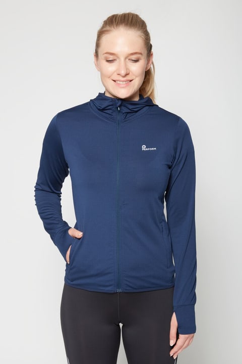 Image of Perform W Jersey Jacket Laufjacke dunkelblau bei Migros SportXX