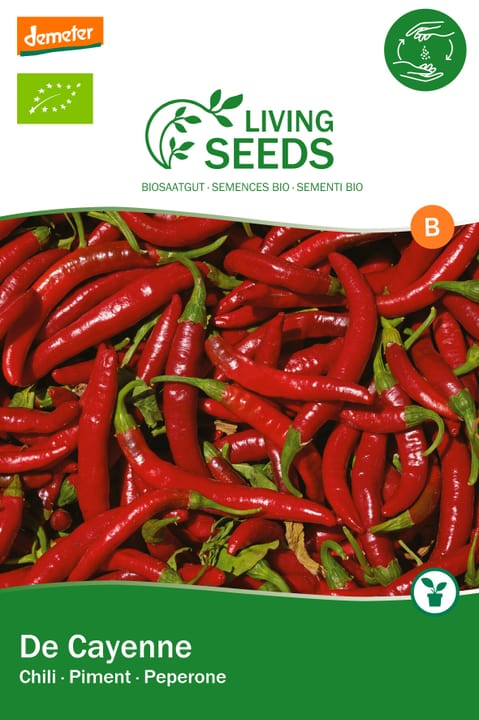 Image of Living Seeds Scharfe Chili, de Cayenne Gemüsesamen