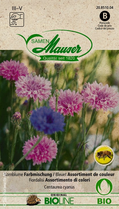 Image of Samen Mauser Kornblume Farbmischung Blumensamen