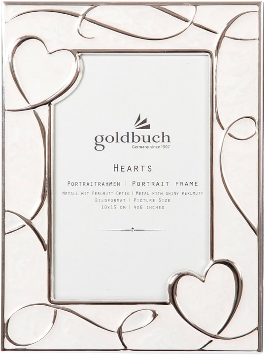 Goldbuch Cornice portafoto Hearts argento, 10 x 15 cm