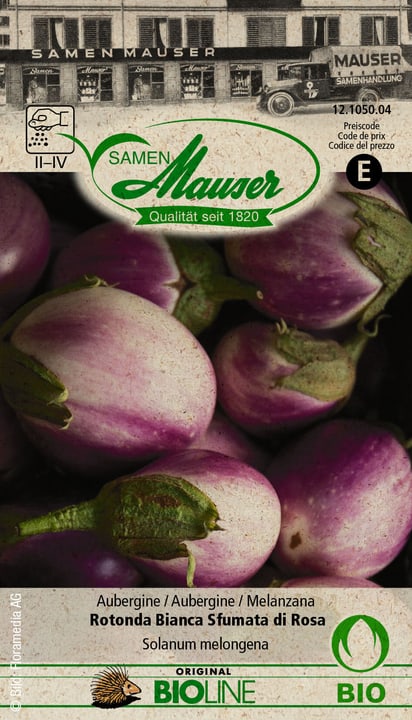 Image of Samen Mauser Aubergine Rotonda Gemüsesamen