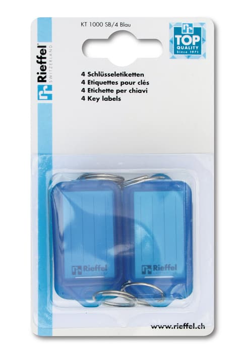 Image of Rieffel Etiketten blau, 4 Stk. Schlüsselanhänger bei Do it + Garden von Migros