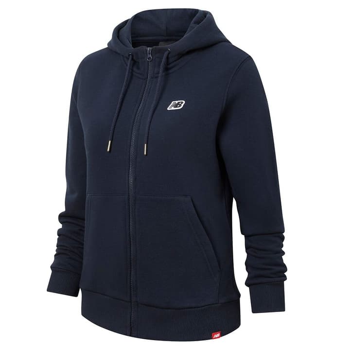 Image of New Balance W NB Small Logo Zip Hoodie Jacke marine