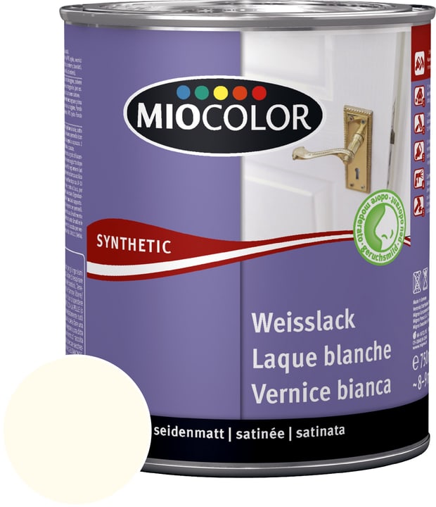 Image of Miocolor Synthetic Weisslack seidenmatt altweiss 750 ml bei Do it + Garden von Migros