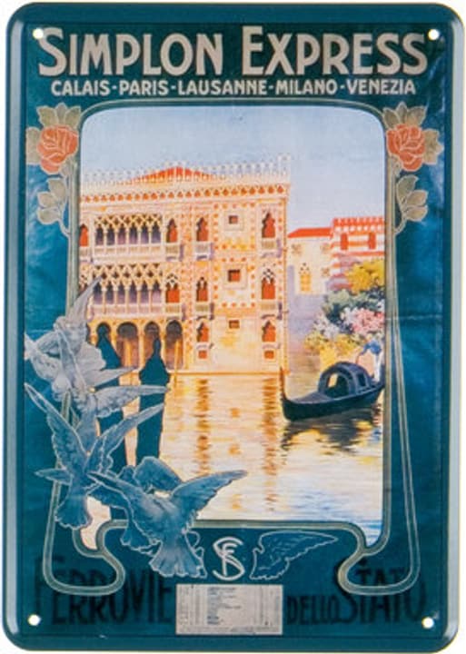 Image of Werbe-Blechschild Simplon Express bei Do it + Garden von Migros