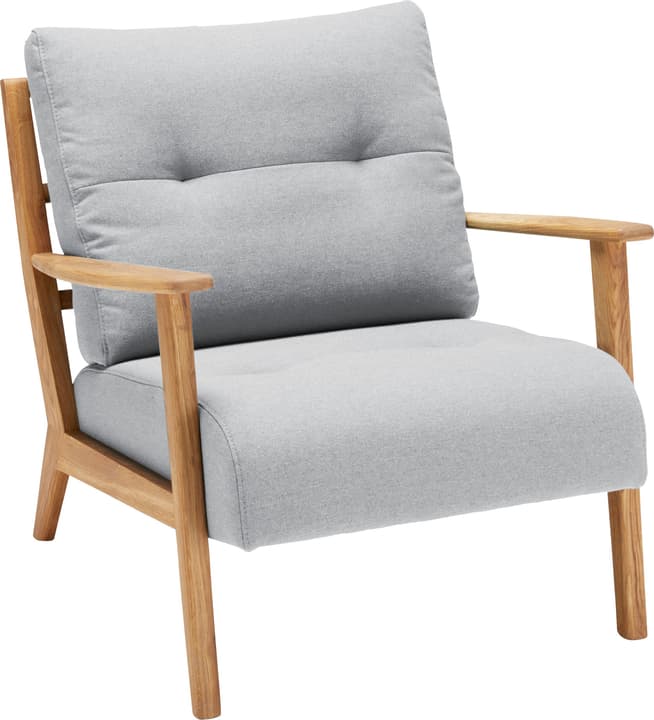 FAUST Fauteuil (Lusia) FAUST Fauteuil (Lusia) 402465200181 Couleur Gris clair Dimensions L: 76.0 cm x P: 80.0 cm x H: 78.0 cm Photo no. 1