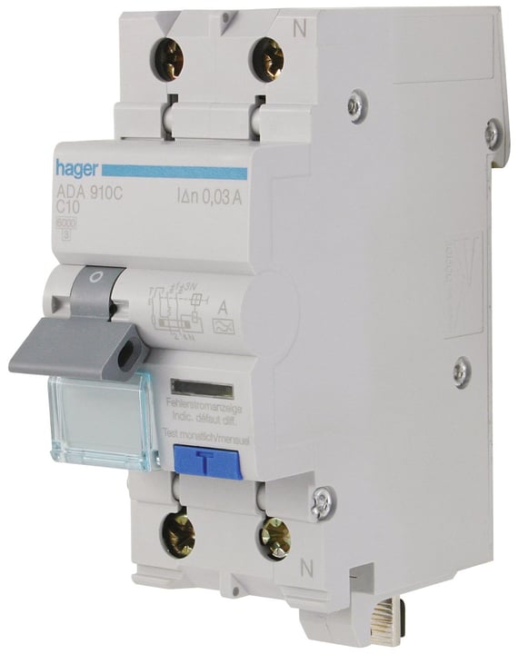 Image of Hager FI LS 10A 10mA Schalter