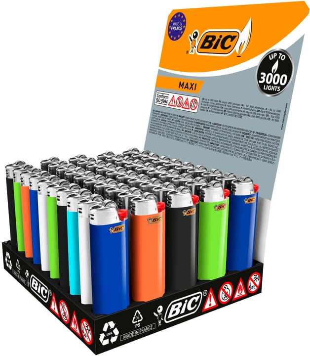 Image of BIC Reibradfeuerzeug J26 Maxi, 50er Pack Anzünder