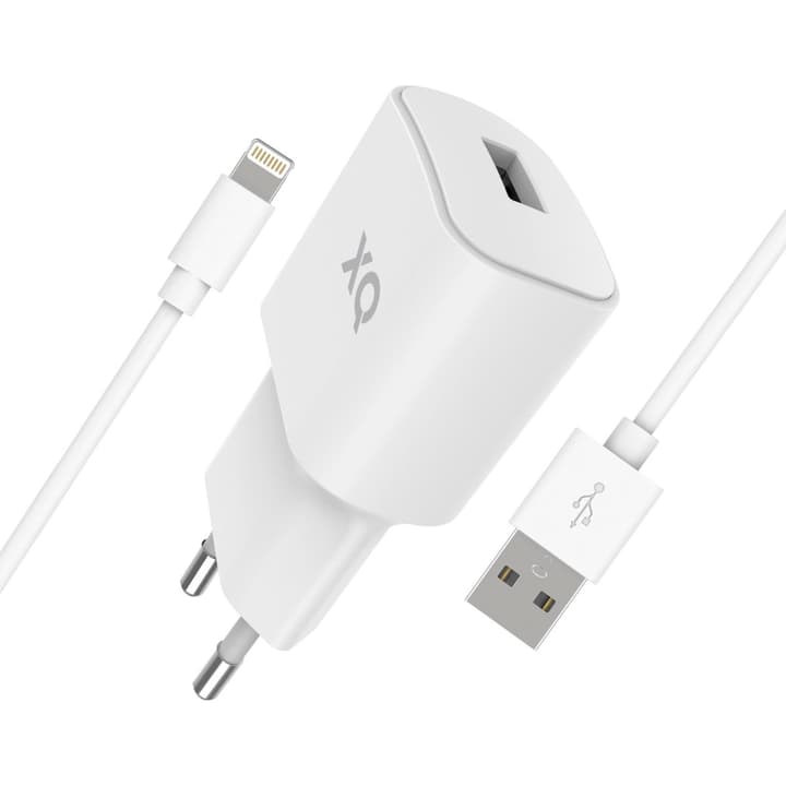 XQISIT Travel Charger 2.4A Single USB EU - Lightning white Caricabatterie Travel Charger 2.4A Single USB EU - Lightning white Caricabatterie XQISIT 798647800000 N. figura 1