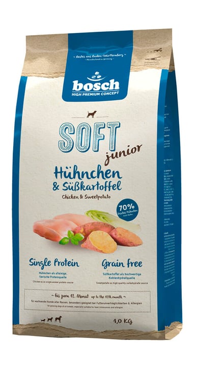 bosch HPC Soft Junior di pollo e patate dolci, 1 kg