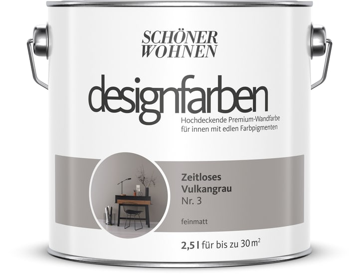 Image of Schöner Wohnen Designfarbe Vulkangrau 2,5 l Wandfarbe bei Do it + Garden von Migros