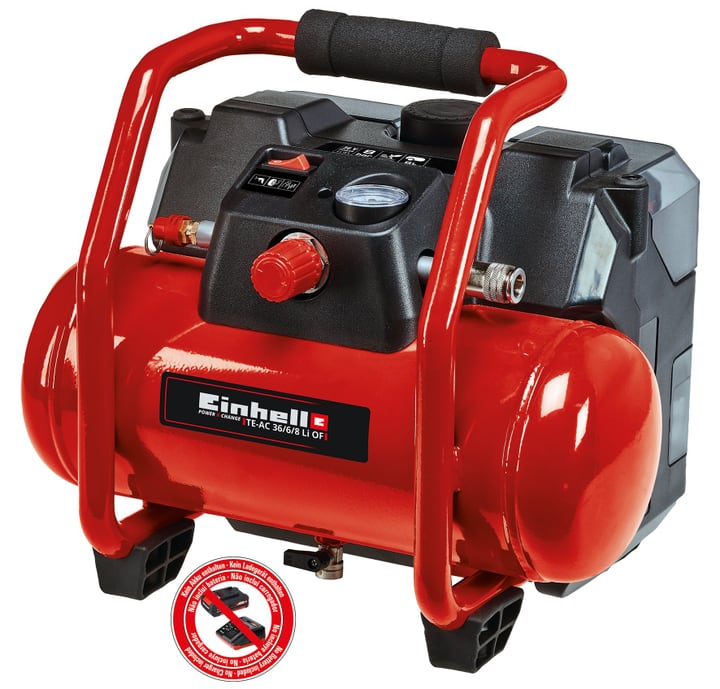 Einhell Kompressor TE-AC 36/6/8 OF 36V Li Solo Kompressor TE-AC 36/6/8 OF 36V Li Solo Einhell 616099000000 Bild Nr. 1