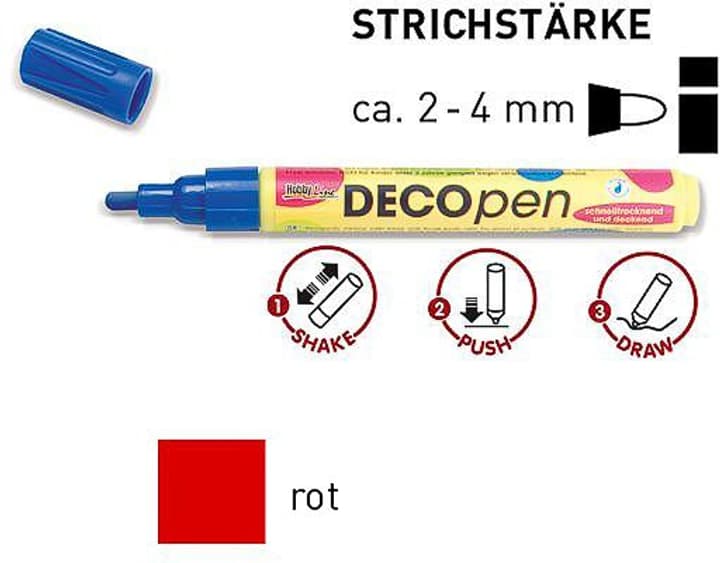 C.Kreul Decopen Medium Decopen Medium C.Kreul 665278200000 Colore Rosso N. figura 1