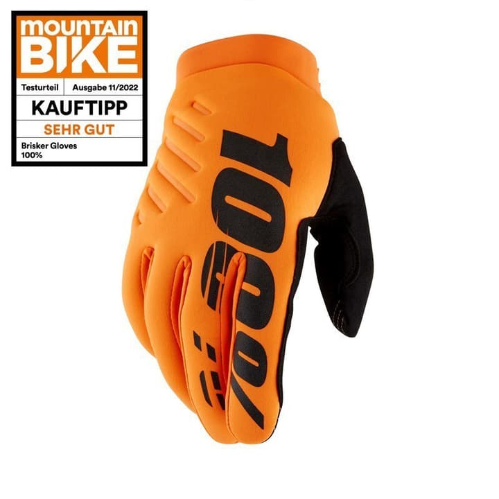 Image of 100% Brisker Bike-Handschuhe orange