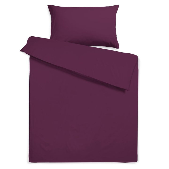 KOS Housse de couette satin KOS Housse de couette satin 376079512545 Dimensions L: 210.0 cm x L: 200.0 cm Couleur Italian plum Photo no. 1
