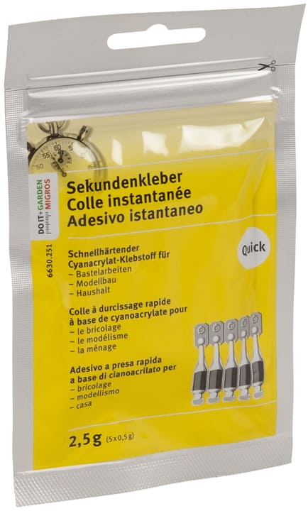 Sekundenkleber Quick 5 Stück x 0.5g