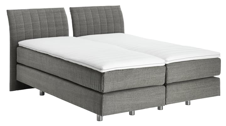 NAVIER Boxspringbett NAVIER Boxspringbett 403483200000 Farbe Hellgrau Grösse B: 160.0 cm x T: 200.0 cm Bild Nr. 1