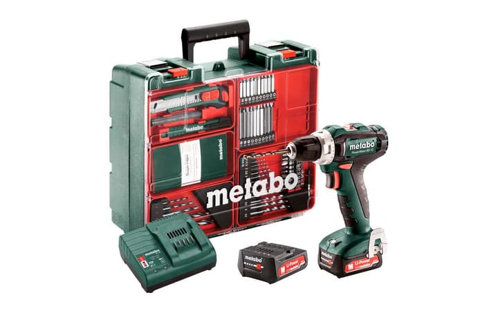 Metabo Kit de perceuse-visseuse sans fil PowerMaxx BS 12