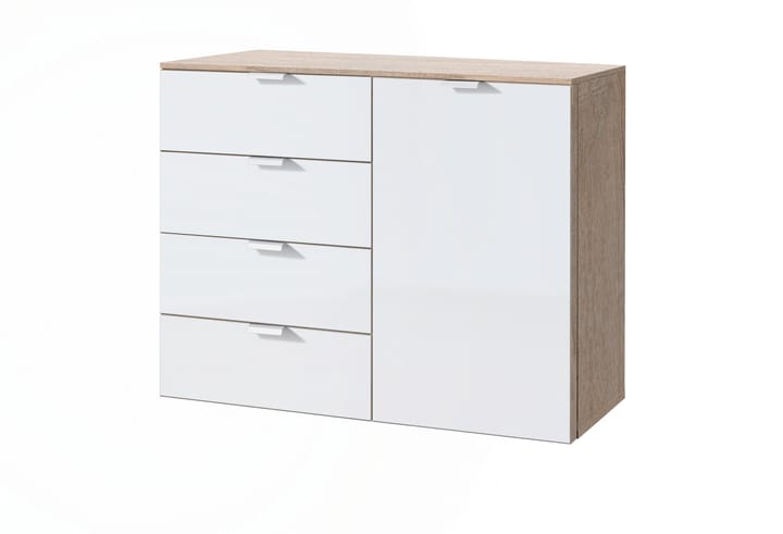 ORSON Cassettone ORSON Cassettone 404483900000 Dimensioni L: 100.0 cm x P: 42.0 cm x A: 80.0 cm Colore Vetro bianco satinato N. figura 1
