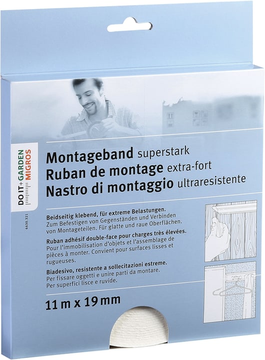 Image of Montageband superstark 19 mm Montagekleber bei Do it + Garden von Migros