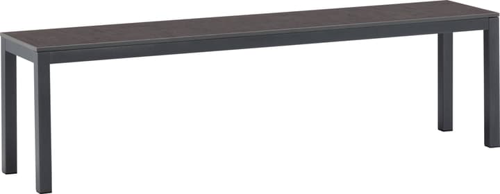 Image of LOCARNO, 160 cm, Gestell Anthrazit, Platte HPL Sitzbank