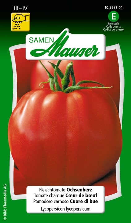 Image of Samen Mauser Fleischtomate Ochsenherz Gemüsesamen bei Do it + Garden von Migros
