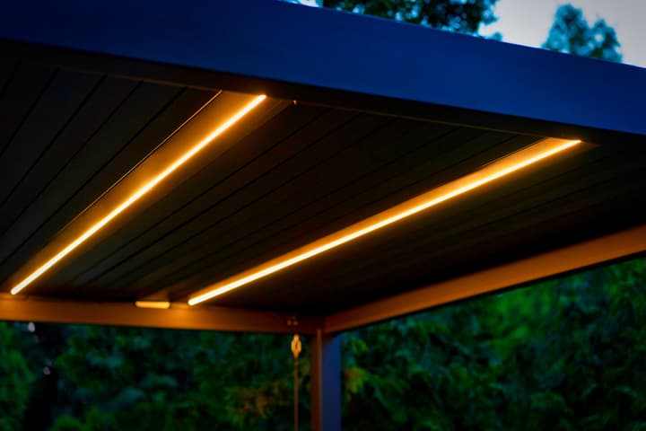 Image of Solar LED-Lamelle, schwarz Zubehör Pergola bei Do it + Garden von Migros