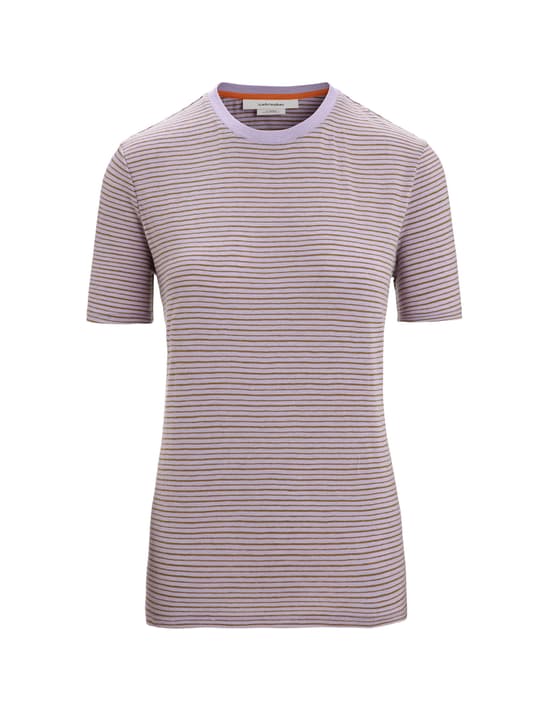 Image of Icebreaker Merino Linen Stripe Trekkingshirt lila