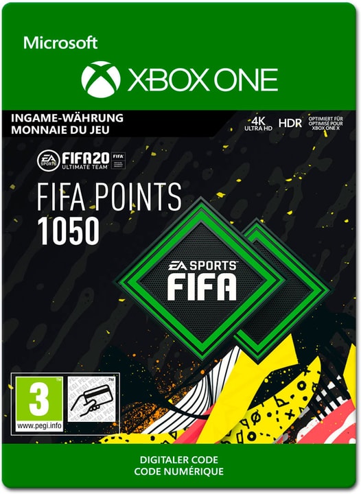 Xbox One - FIFA 20 Ultimate Team: 1050 Points Download (ESD) Xbox One - FIFA 20 Ultimate Team: 1050 Points Download (ESD) 785300147123 Photo no. 1
