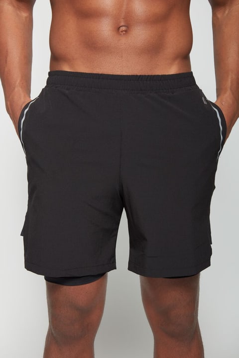 Image of Perform M Shorts 2in1 Laufshorts schwarz bei Migros SportXX