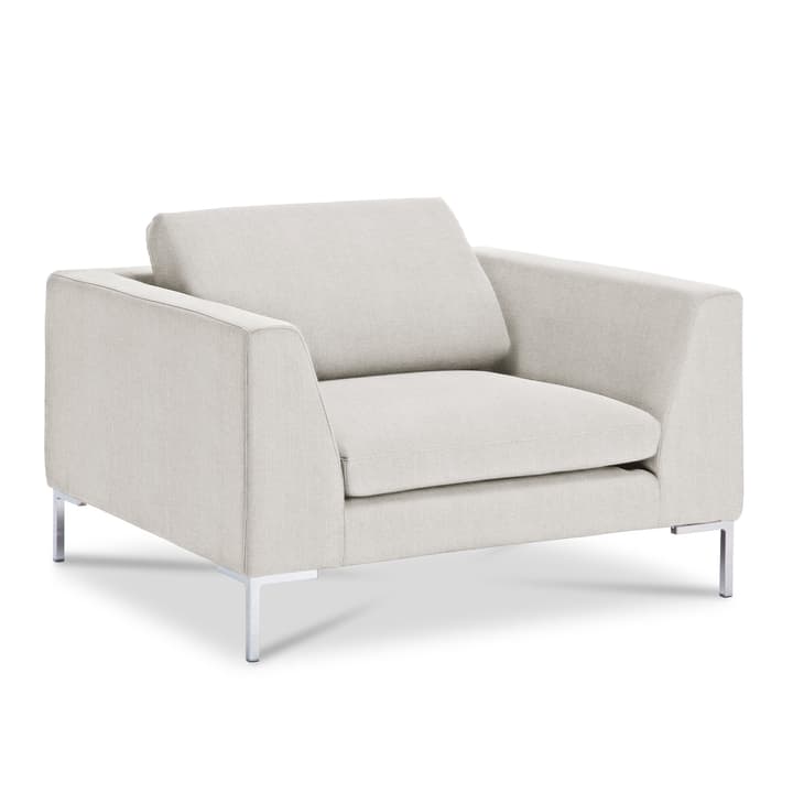 NEWTON Drom Fauteuil NEWTON Drom Fauteuil 360044934301 Dimensions L: 110.0 cm x P: 102.0 cm x H: 80.0 cm Couleur Beige Photo no. 1