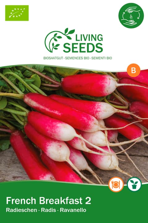 Image of Living Seeds Radieschen, French Breakfast 2 Gemüsesamen bei Do it + Garden von Migros