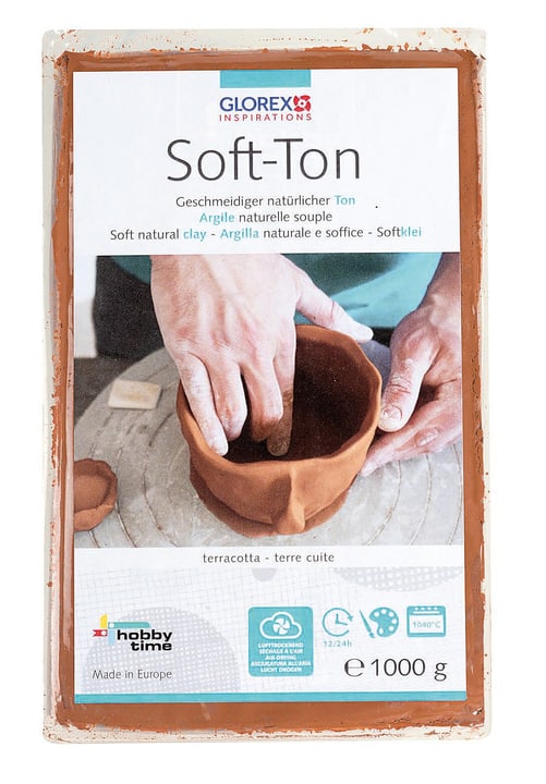 Image of Glorex Hobby Time Soft-Ton terracotta 1000g Softton