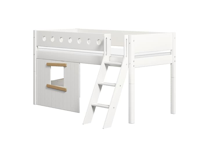 Halbhochbett mit Baumhaus WHITE