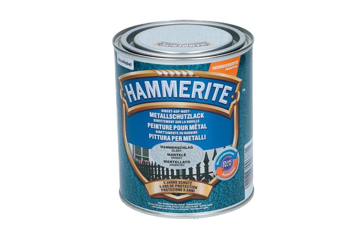 Image of Hammerite Metallschutzlack Hammerschlag Silber 750 ml