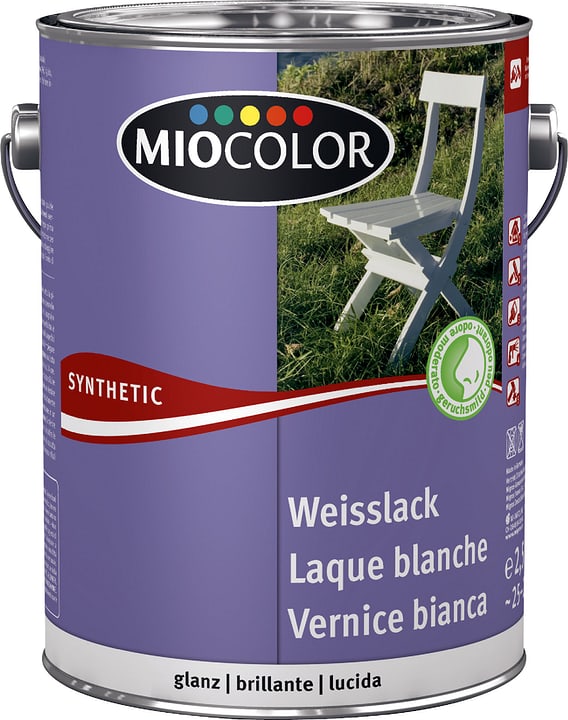 Image of Miocolor Synthetic Weisslack glanz weiss 2.5 l bei Do it + Garden von Migros