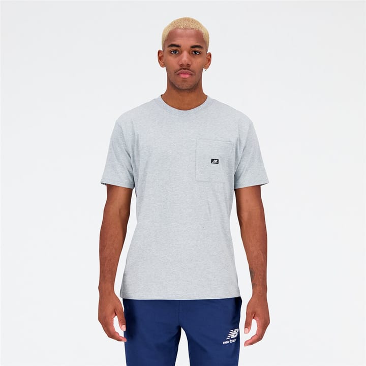 Image of New Balance Essentials Reimagined Pocket T-Shirt T-Shirt hellgrau