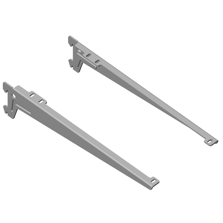 Image of ELEMENTSYSTEM Winkelträger 330 mm weissalu 2x Regalsysteme bei Do it + Garden von Migros